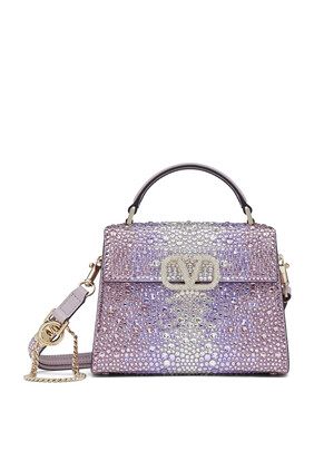 Valentino Garavani Middle East Exclusive Crystal VSling Top Handle Bag
